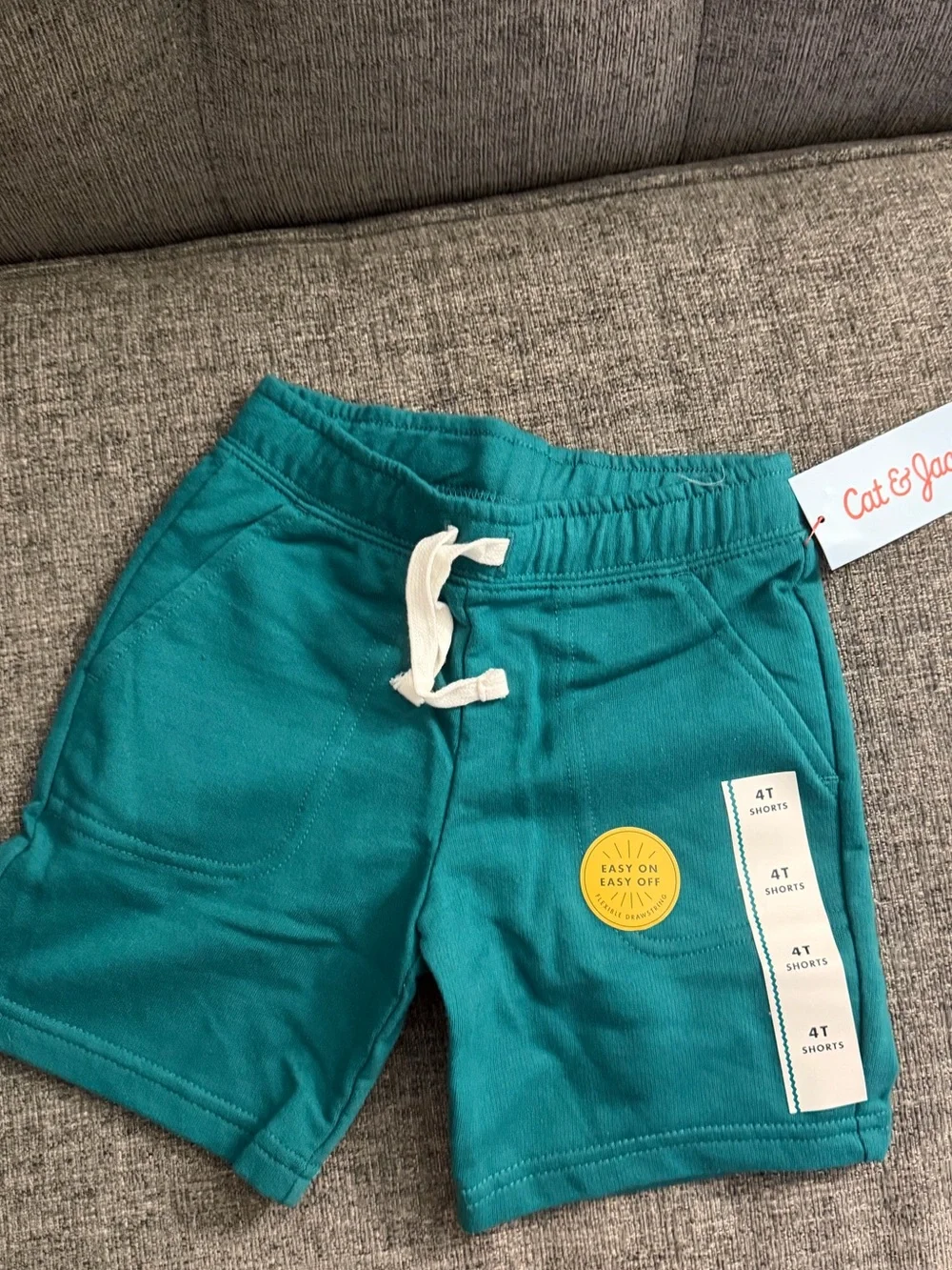 Cat & Jack Teal Pull-On Boys' Shorts with Drawstring